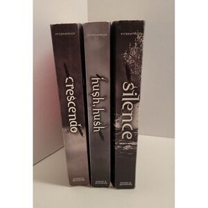 Becca Fitzpatrick Hush Hush Crescendo Silence Series Bundle 3 Books